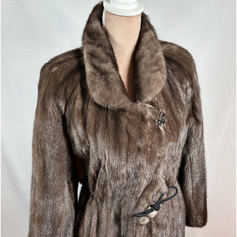 Elegant Brown Fur Coat
